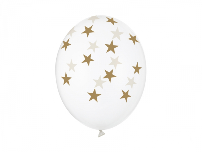 Set 6 Baloane transparente cu stele - 30 cm [1]