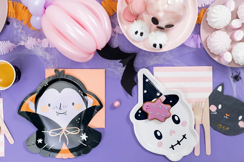 Set 6 Farfurii Craniu Halloween, 27 cm [2]