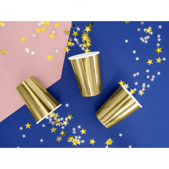 Set 6 Pahare, Aurii, 220 ml [2]