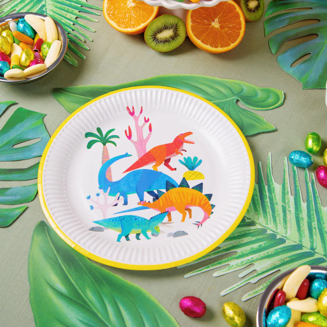 Set 8 farfurii Dinozauri, 23 cm [3]