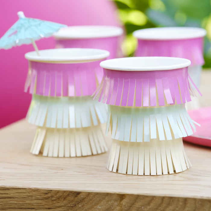 Set 8 Pahare Tropicale cu Franjuri, 266 ml [2]