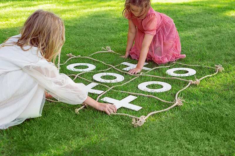 Set de joc Tic Tac Toe, Lemn [2]