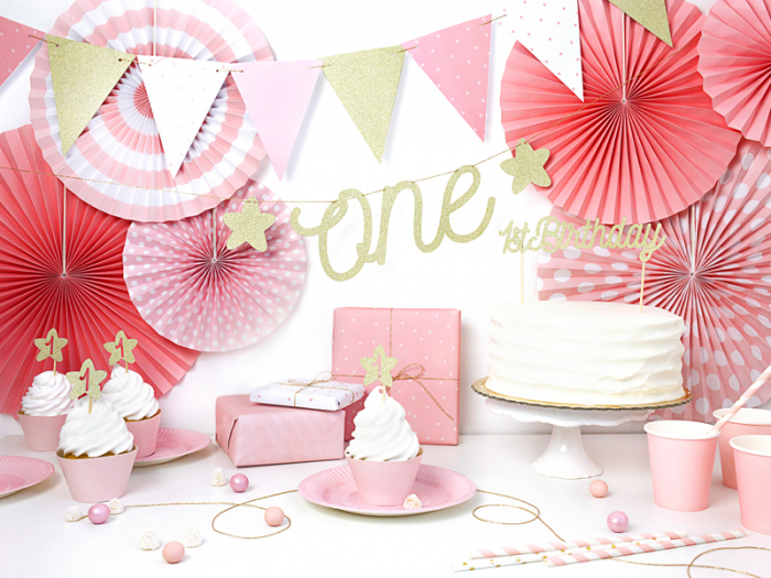 Set Decoratiuni Prajitura - Prima Aniversare [4]