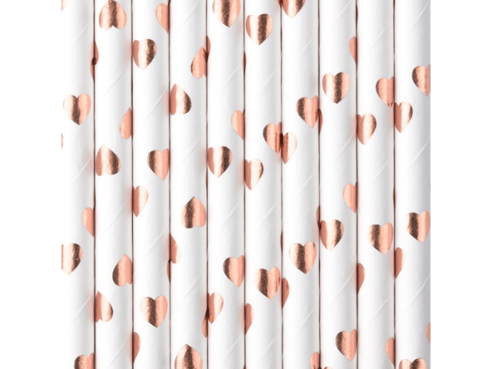 Set 10 Paie Inimi Rose Gold [2]