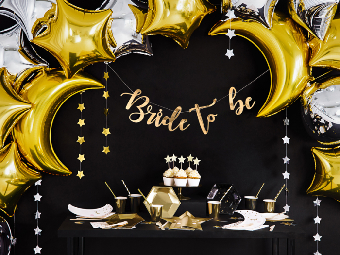 Banner Bride to Be, Auriu, 80 cm [3]