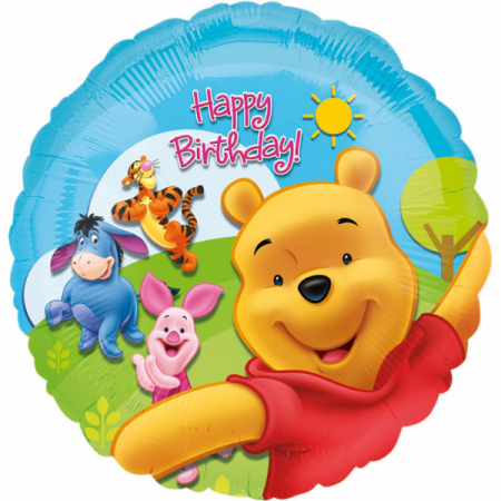 Petreceri Fete - Balon Folie Winnie the Pooh si Prietenii - 45 cm