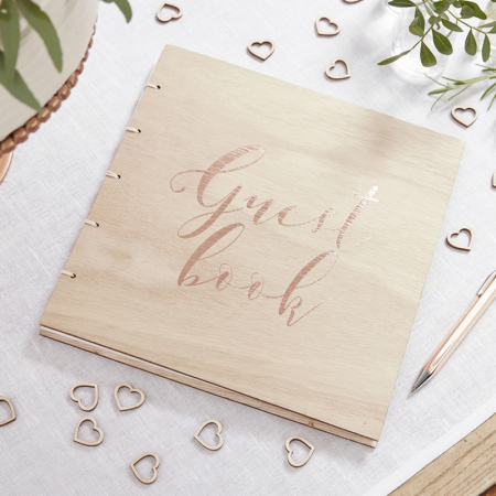 Guest Book Lemn Rose Gold [1]