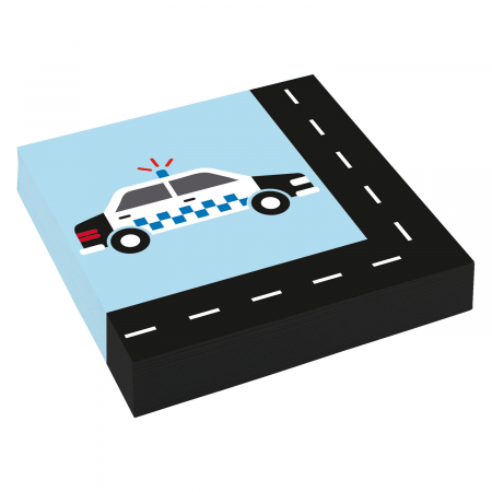 Servetele - Set 20 Servetele Masina Politie