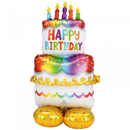 Balon Folie Tort Happy Birthday - 127 cm [0]
