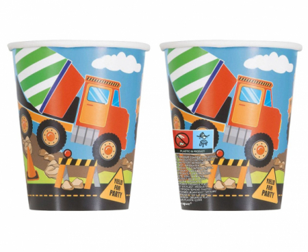 Set 8 Pahare Constructii, 260 ml [1]