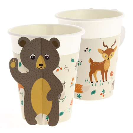 Set 6 Pahare Animale de Padure, 200 ml [4]