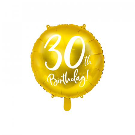 Petrecere 30 ani - Balon Folie 30 ani - 45 cm