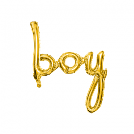 Botez - Balon Folie Boy, Auriu - 74 cm