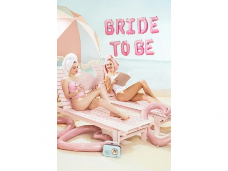 Balon Folie Bride to Be, Roz - 340x45 cm [2]