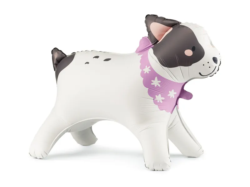 Petrecere Ferma Animalelor - Balon Folie Buldog, Stabil, 75 cm