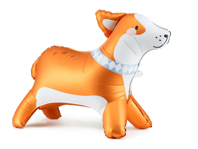 Petrecere Ferma Animalelor - Balon Folie Corgie, Stabil, 88 cm