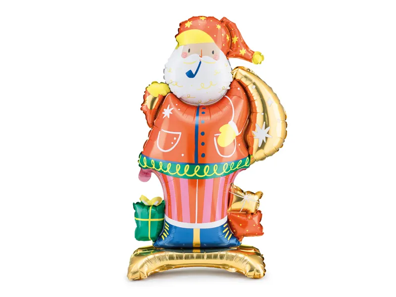 Reduceri - Balon Folie cu suport Mos Craciun - 106 cm
