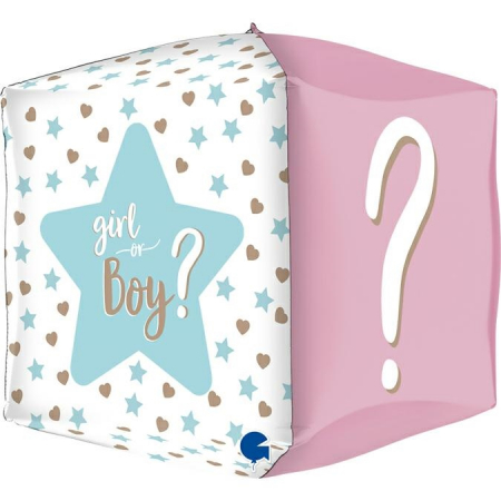 Ocazie - Balon Folie Gender Reveal 4D, 38 cm