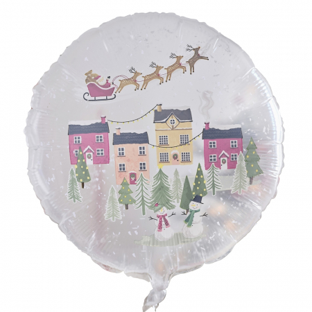 Reduceri - Balon Folie  Glob cu Zapada - 56 cm