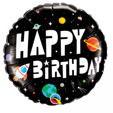 Balon Folie Happy Bithday Astronaut - 45 cm [0]