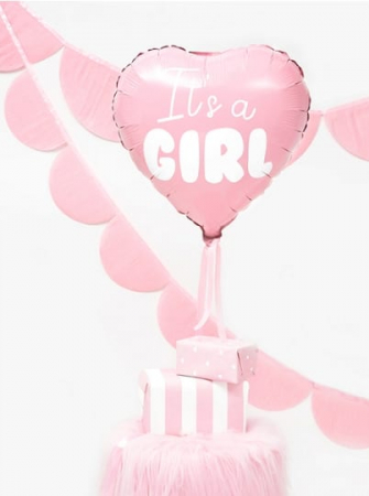 Balon Folie Inima, It's a Girl - 45 cm [5]