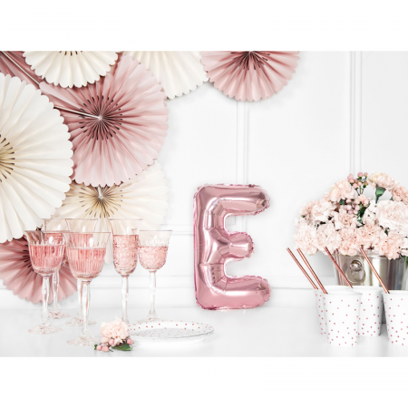 Balon Folie Litera E Roz, 35 cm [2]
