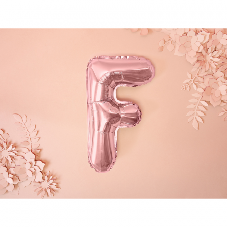 Balon Folie Litera F Roz, 35 cm [1]