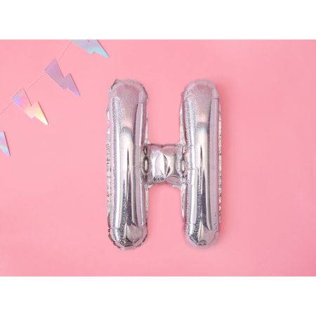 Balon Folie Litera H Holografic, 35 cm [1]