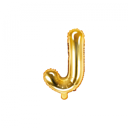 Baloane Litera - Balon Folie Litera J Auriu, 35 cm