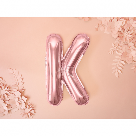 Balon Folie Litera K Roz, 35 cm [1]