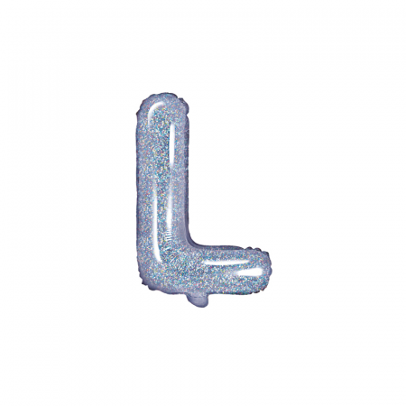 Balon Folie Litera L Holografic, 35 cm [0]