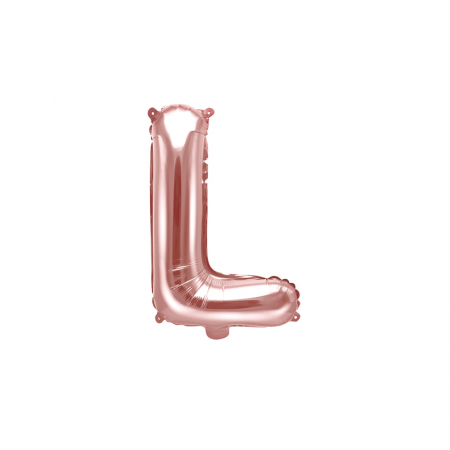 Balon Folie Litera L Roz, 35 cm [0]