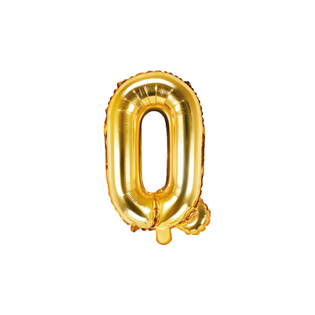 Baloane Litera - Balon Folie Litera Q Auriu, 35 cm