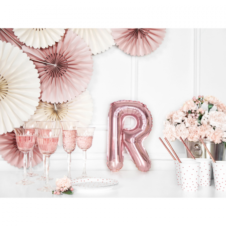 Balon Folie Litera R Roz 35 cm [2]