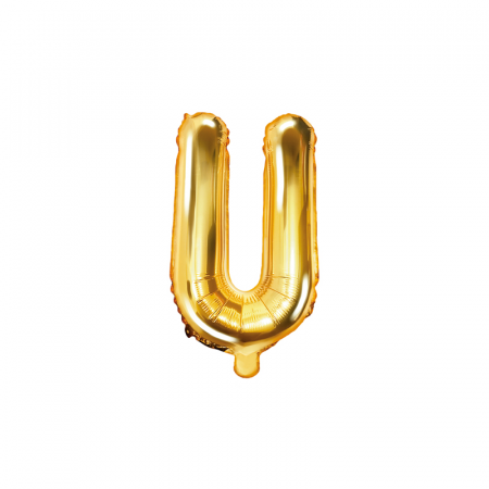 Baloane Litera - Balon Folie Litera U Auriu, 35 cm