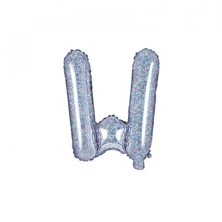 Baloane Litera - Balon Folie Litera W Holografic, 35 cm