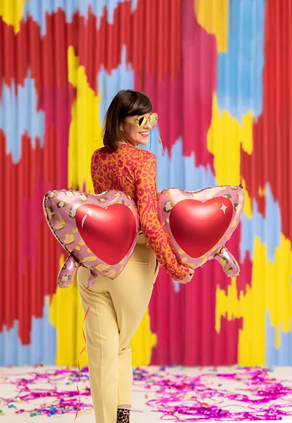 Balon Folie Ochelari Inima - 115 cm [2]