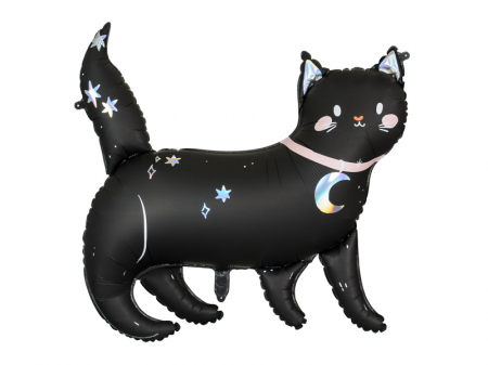 Petrecere Pisicute - Balon Folie Pisica Neagra - 96 cm