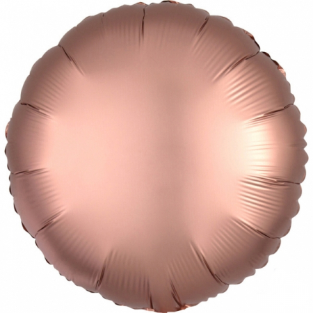 Baloane - Balon Folie Rotund Satinat, Cupru - 43 cm