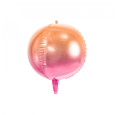 Balon Folie Roz-Portocaliu - 40 cm [0]