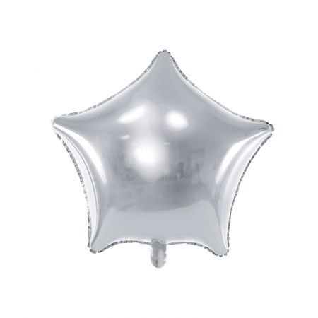 Balon Folie Stea, Argintiu - 48 cm [0]