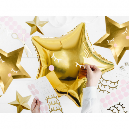Balon Folie Stea, Auriu - 48 cm [3]