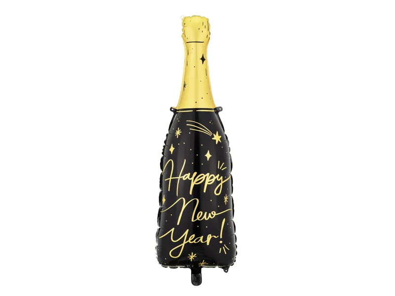 Balon Folie Sticla Sampanie Happy New Year - 98 cm [0]