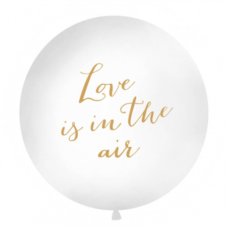 Balon Jumbo Love is in the air, Alb - 100 cm [0]