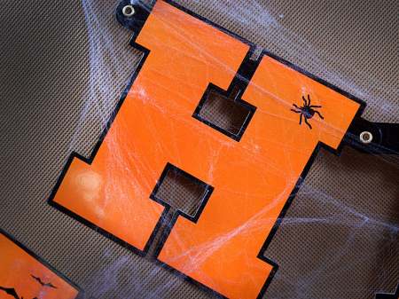 Banner Happy Halloween, Portocaliu [2]