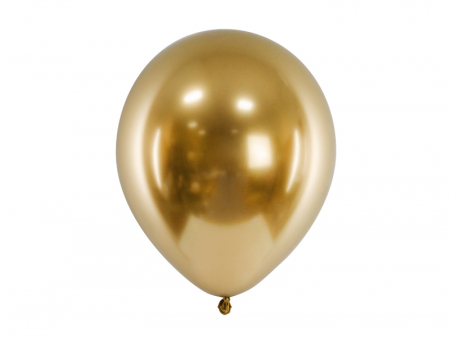 Set 10 Baloane Latex Auriu Glossy, 30 cm