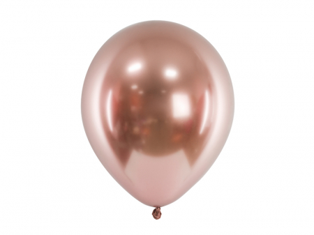 Set 10 Baloane Latex Roz Glossy, 30 cm