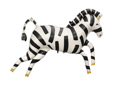 Petrecere Safari - Balon Folie Zebra - 115 cm