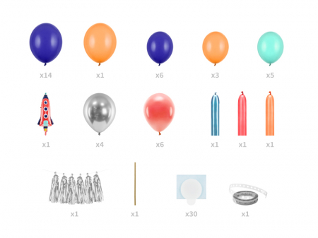 Ghirlanda 43 Baloane Space Party - 154 x 130 cm [1]
