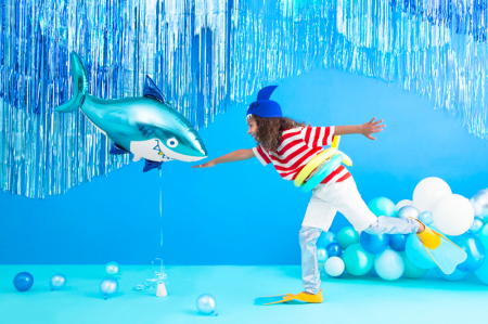 Set 50 Baloane Latex Albastre Glossy, 30 cm [3]